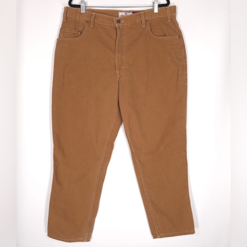 LEVI’S 545 LOOSE FIT Jeans 40x29 VINTAGE Brown Cotton USA Made Baggy Men’s 1425